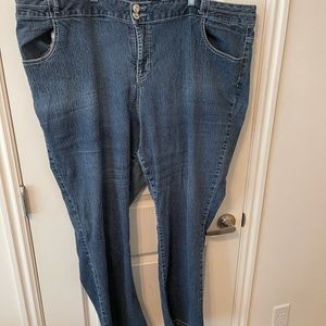 Lane Bryant embellished boot cut jeans